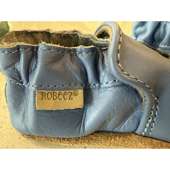 Robeez Soft‎ Soles Pirate Navy Blue Shoes Ages 0-6 Months - Picture 6 of 6